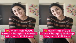 Desi GF Latest Viral Full Nude Dress Changing & Makeup Video